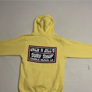 Pale yellow vintage SAUBLE BEACH sweater.